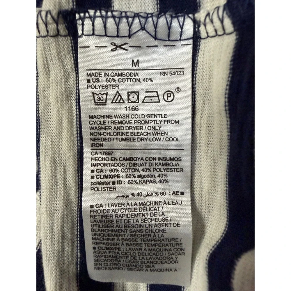 Old Navy T Shirt Dress Women's M Coastal Nautical Preppy Minimalist Capsule - Picture 7 of 8